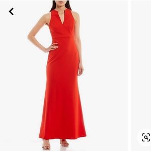 Belle Badgley Mischka
Ashley Split V-Neck Sleeveless Stretch Crepe Mermaid Gown